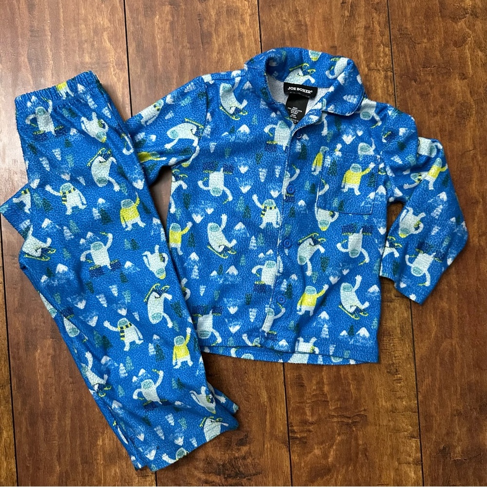 Joe Boxer Abominable Snowman Flannel Pajama Set - 3T